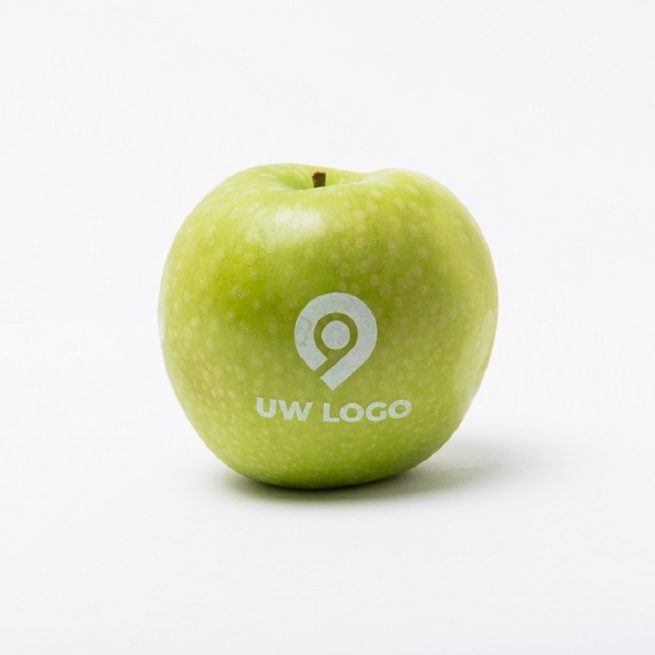 groene appel met uw logo