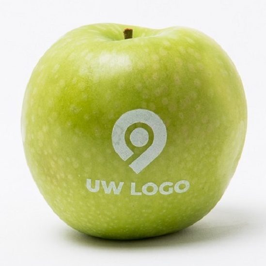 groene appel met uw logo