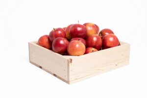 25 rode appels in kist