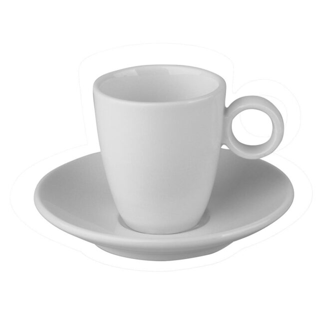 Bart Espresso SET kop+schotel offwhite 6,5cl