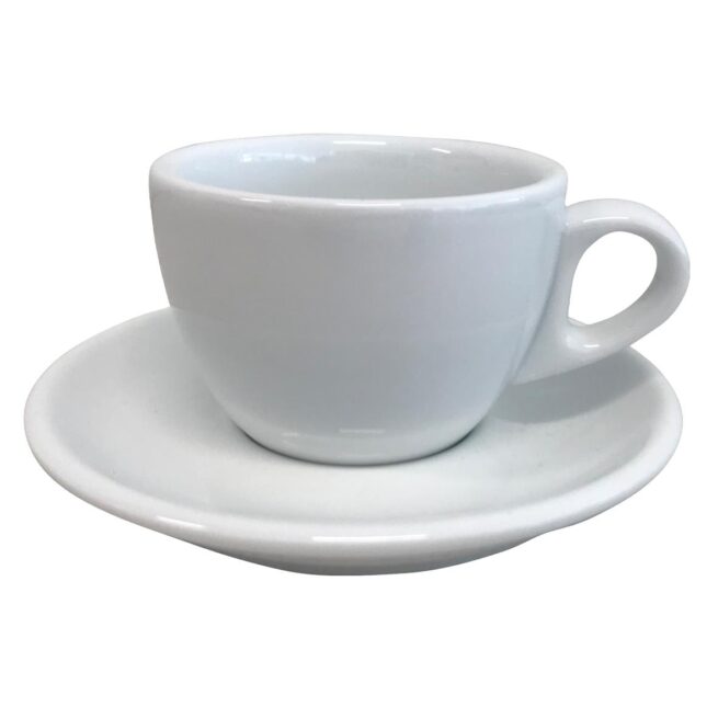 Style Cappuccino SET kop+schotel wit 19cl