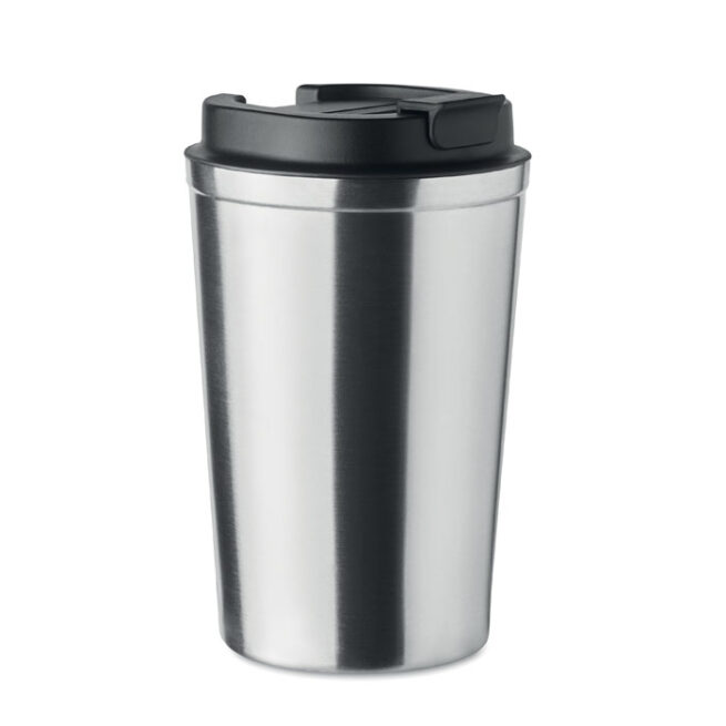 Luxe RVS Dubbelwandige Reisbeker To-Go 350ml Zilver