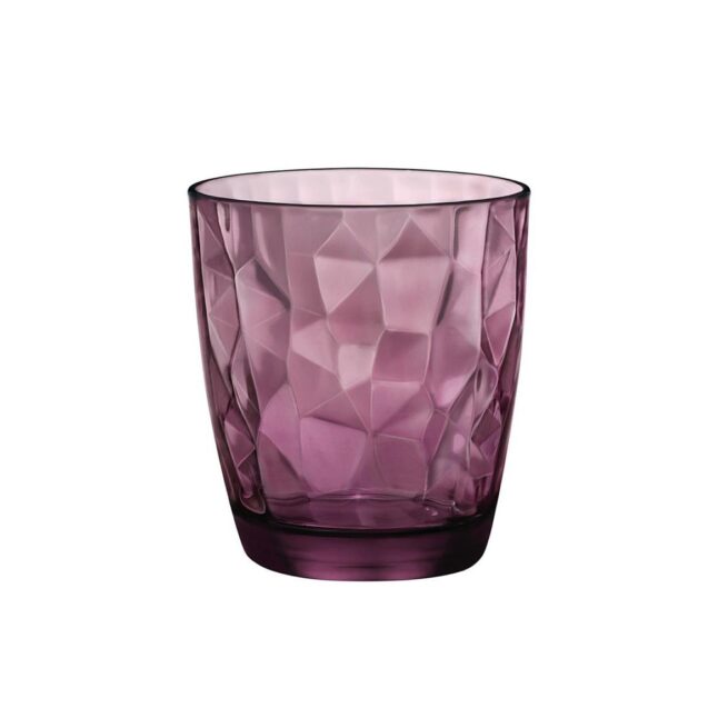 Waterglas Diamond paars 30cl