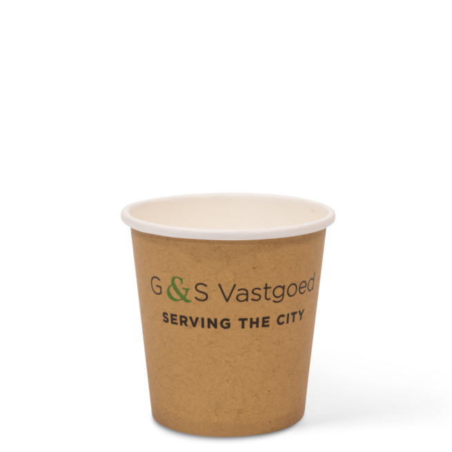 Bedrukte Espresso beker Kraft-Look