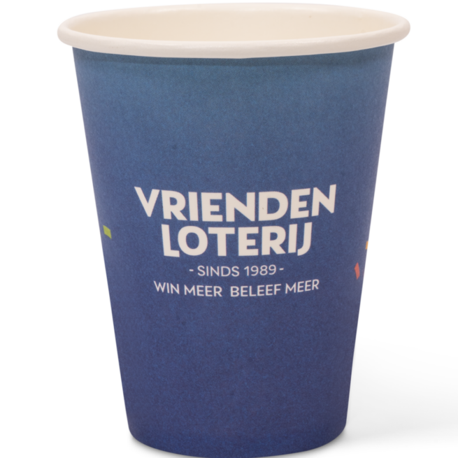 Bedrukte Cappuccino To Go BIO-beker Kraft-Look