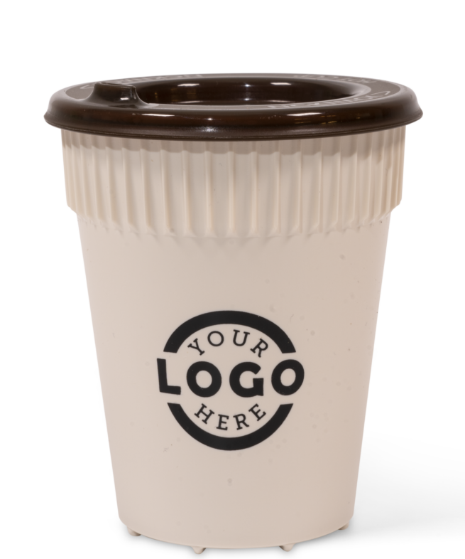 Herbruikbare NickNack Reisbeker To-Go 225ml-beige