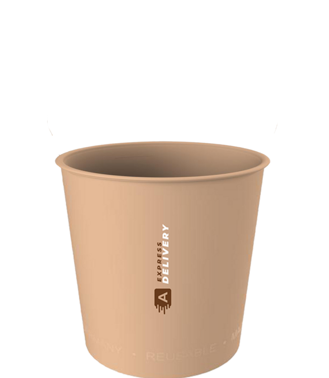 Herbruikbare koffiebeker 180ml blauw